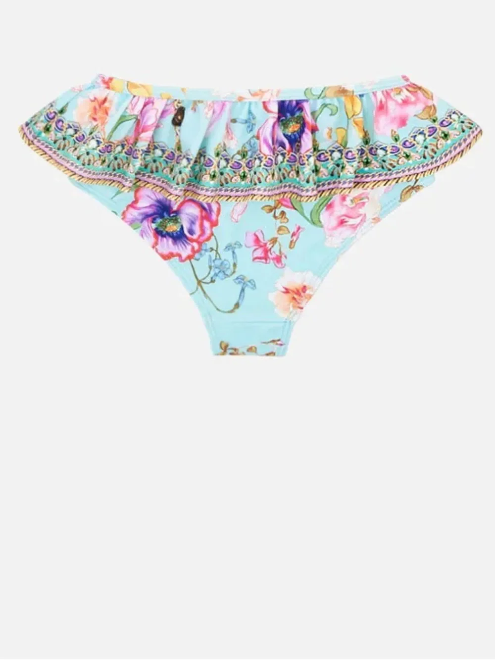 Milla by Camilla Girls Blue Natures Kaleidoscope Frill Ruffle Bikini Bottom